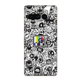 White Abstract Google Pixel Skin